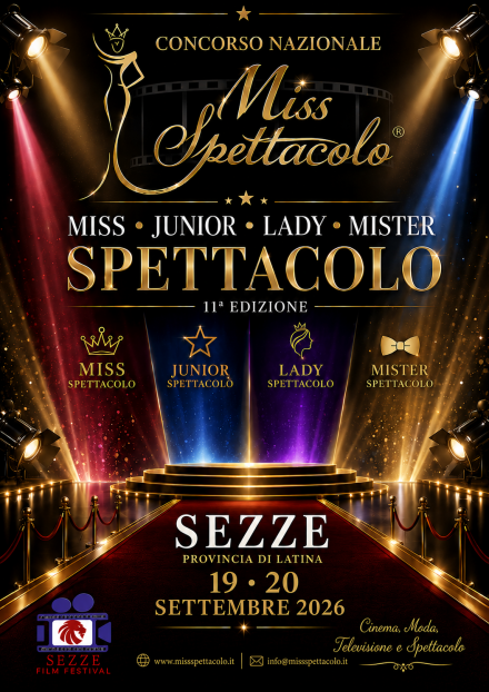 LOCANDINA LADY SPETTACOLO 2026 - Miss Spettacolo 